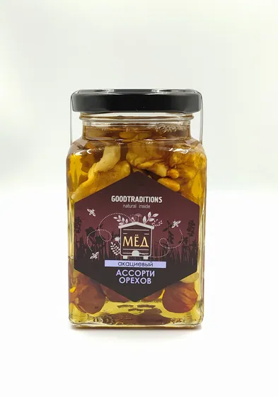 Ассорти орехов в меду, 320г
